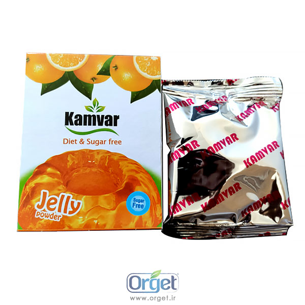 پودر ژله پرتقالی کامور 