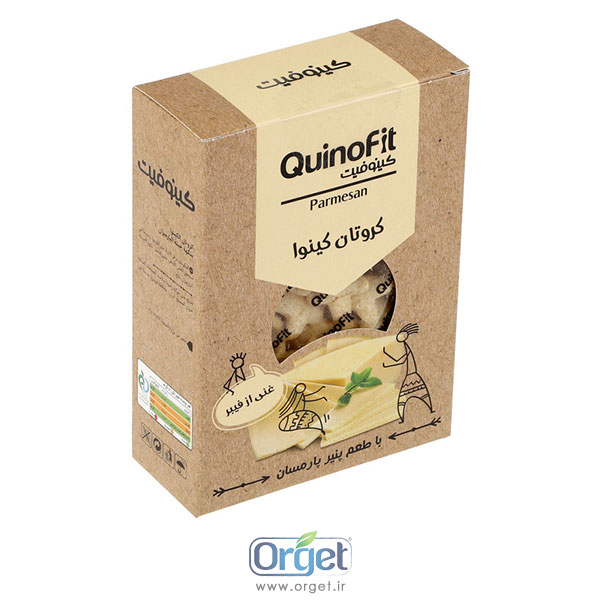 کروتان کینوا با طعم پنیر پارمزان کینو فیت کروتان کینوا با طعم پنیر پارمزان کینو فیت