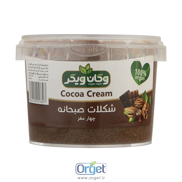 شکلات صبحانه چهار مغز 400 گرم وگان ویگر 