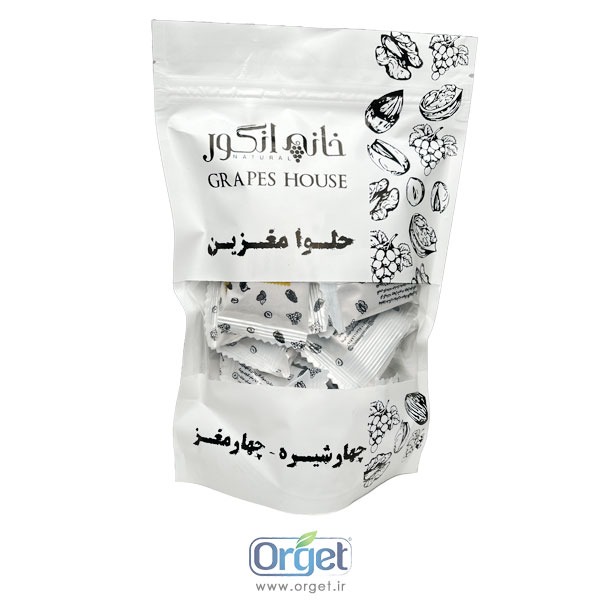 حلوا مغزین چهار شیره چهار مغز 200 گرمی