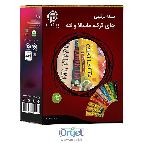 بسته ترکیبی کرک ماسالا لته ساشه 10 عددی پپتینا بسته ترکیبی کرک ماسالا لته ساشه 10 عددی پپتینا