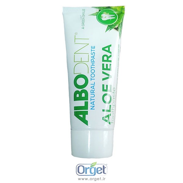 خمیردندان حاوی ژل آلوئه ورا 75 گرم آلبودنت