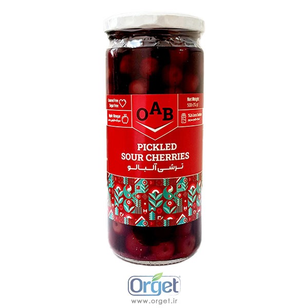 ترشی آلبالو 500 گرمی او آ ب