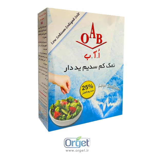 نمک کم سدیم 400 گرم او آ ب