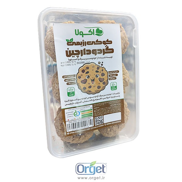 کوکی جو دو سر گردو و دارچین 12 عددی