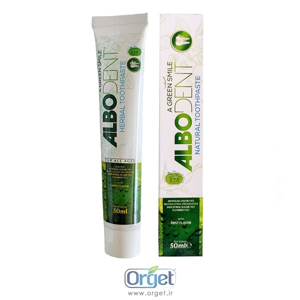 خمیر دندان گیاهی نعناع 50 گرم آلبودنت