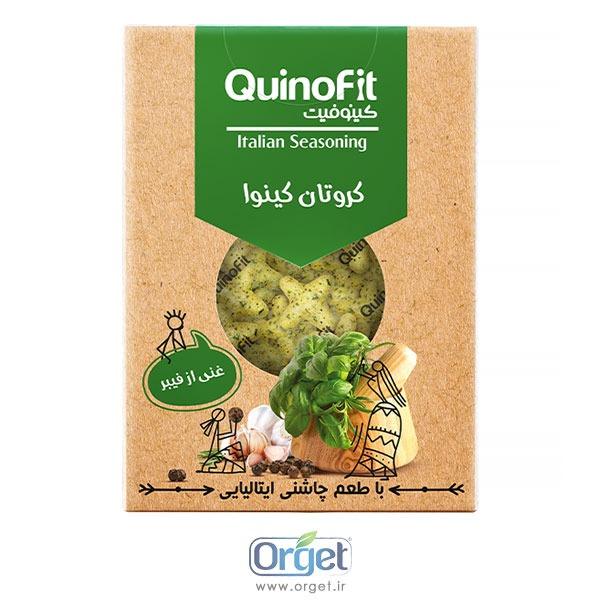 کروتان کینوا با طعم چاشنی ایتالیایی کینو فیت کروتان کینوا با طعم چاشنی ایتالیایی کینو فیت