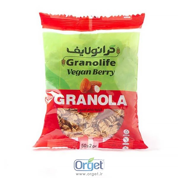 گرانولا وگان بری ساشه ای 50 گرمی گرانولایف