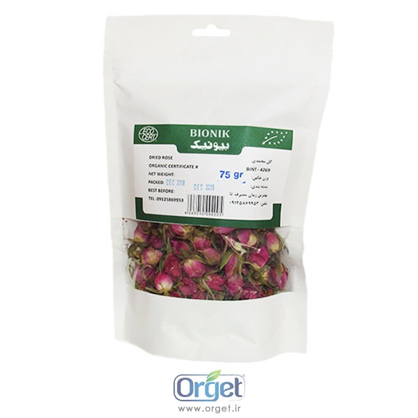 غنچه گل محمدی 60 گرم بیونیک غنچه گل محمدی 60 گرم بیونیک