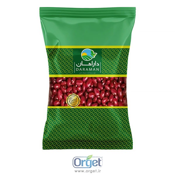 لوبیا قرمز ارگانیک 900 گرمی دارامان