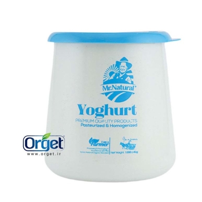 ماست ساده 1350 گرمی آقای طبیعی 