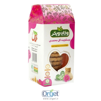 بیسکوئیت گل محمدی وگان ویگر