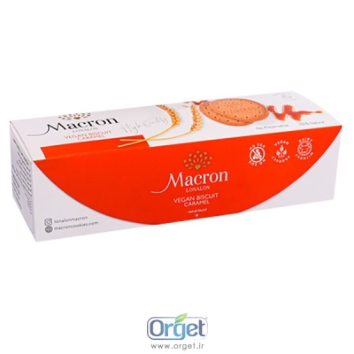 بیسکوئیت کاراملی مکرون