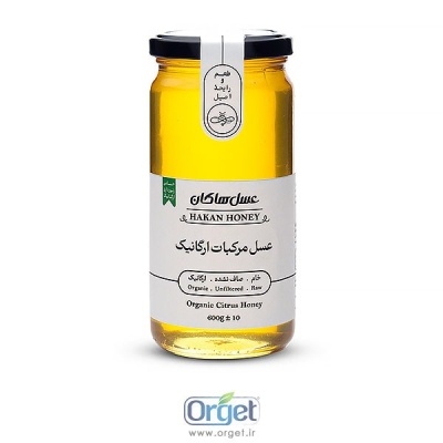 عسل مرکبات ارگانیک 600 گرم هاکان  عسل مرکبات ارگانیک 600 گرم هاکان