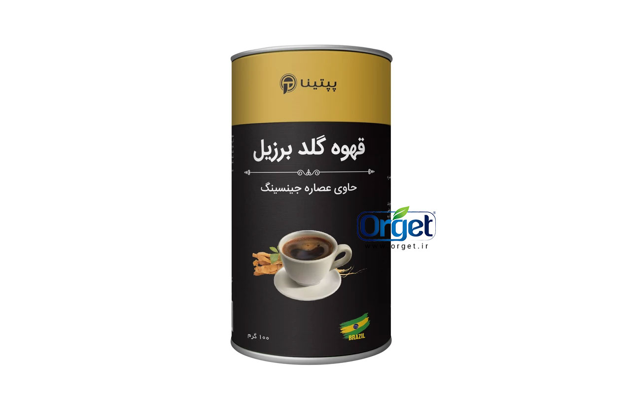 قهوه گلد برزیل جنسینگ 100 گرم پپتینا