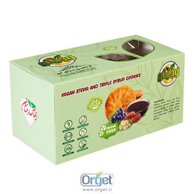 کلوچه وگان استویا سه شیره نارگیلی 300 گرم وجیتو