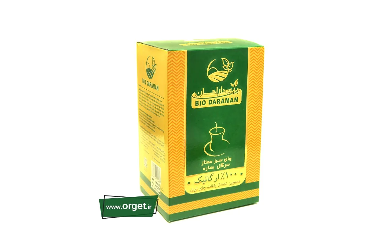 چای سبز قلم ارگانیک 250 گرمی دارامان