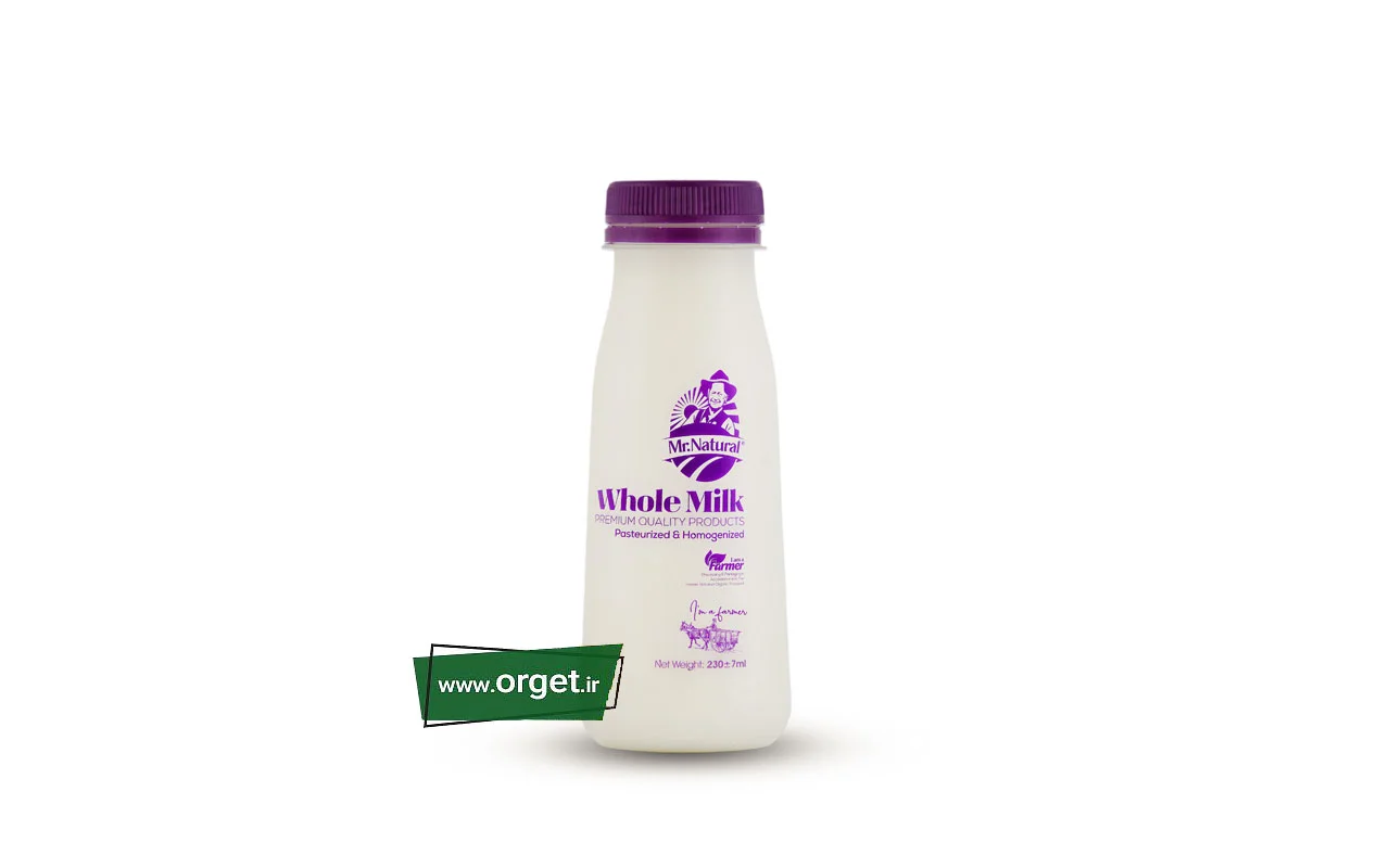 شیر ارگانیک 230 سی سی آقای طبیعی